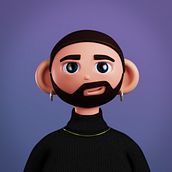 Mi proyecto del curso: Creación de autorretratos en 3D para redes sociales con Cinema 4D. 3D, 3D Modeling, and 3D Character Design project by isamadorl - 09.09.2022