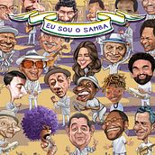 Eu Sou o Samba. Traditional illustration, Music, Film, Video, TV, Video & Instagram project by Zeco Caricatura - 01.30.2021