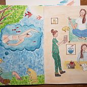 Mon projet du cours : Création de personnages à partir de dessins d'observation. Traditional illustration, Character Design, Drawing, and Sketchbook project by fred.colin - 09.11.2022