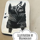 My project for course: Ceramic Illustration with Scratch Art. Traditional illustration, Arts, Crafts, Drawing, Ceramics, and Engraving project by info - 08.10.2022