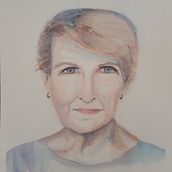Mi proyecto del curso: Retrato artístico en acuarela. Fine Arts, Painting, Watercolor Painting, and Portrait Drawing project by Carme García - 09.11.2022
