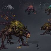 Creature Designs (Personal). Projekt z dziedziny Concept art użytkownika Mayenna Plastow-Smed - 11.09.2022
