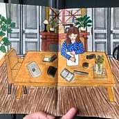 My project for course: Exploratory Sketchbook: Find Your Drawing Style. Un proyecto de Ilustración tradicional, Bocetado, Creatividad, Dibujo, Pintura a la acuarela y Sketchbook de camillecattiaux - 11.09.2022