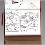Page of our 'Moments' book. Traditional illustration project by Reinhard Gruner - 09.11.2022