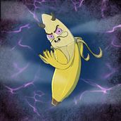 Personal project - evil banana 🍌. Digital Illustration project by Mantas - 09.11.2022