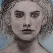 Mijn project van de cursus: Artistiek portretteren met houtskool: sferen creëren. Ilustração tradicional, Artes plásticas, Desenho, Desenho de retrato, Desenho realista, e Desenho artístico projeto de Vincent van Opstal - 11.09.2022