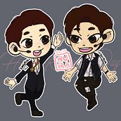 Idols en versión chibi. Un proyecto de Ilustración tradicional y Diseño de personajes de Miriam Paola Rosales Mendez - 13.07.2022