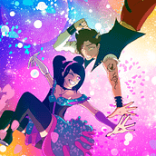 Meu projeto do curso: Ilustração digital com influência mangá. Un projet de Illustration traditionnelle, B, e dessinée, Illustration numérique, Stor, telling, Narration , et Manga de Charlotte Almeida - 11.09.2022