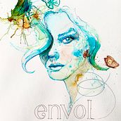 Mon projet du cours : Portrait expérimental à l'encre, à l'alcool et au thé . % Catherine Le Clercq tarafından hazırlanan Güzel sanatlar, Tablo, Çizim, Mürekkep İllüstras, Ve onu projesi - 09.12.2022