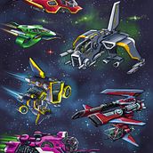 Project: Spaceships Concept Art. Concept Art, Traditional illustration, Digital Illustration, Digital Drawing, Digital Painting, Comic, Children's Illustration, and Creativit project by Adrian Sonnberger - 09.12.2022
