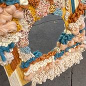 My project for course: Weaving, Embroidery & Punch Needle: Create a Textile Painting. Un proyecto de Diseño de complementos, Artesanía, Bordado, Decoración de interiores, Tejido, Punch needle, Telar y Diseño textil de celebimerve88 - 07.09.2022