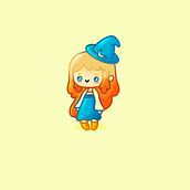 Original Character Chibi - Ellowyn. Character Design, Traditional illustration, and Digital Illustration project by Rebecca - 09.12.2022
