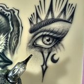 Mi proyecto del curso: Técnicas de tatuaje: sombreado con pepper shading. Un proyecto de Ilustración tradicional y Diseño de tatuajes de Johan Suaza - 04.09.2022