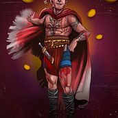 Gold and Blood. Traditional illustration, Character Design, Digital Illustration, Concept Art, Digital Drawing, and Digital Painting project by Camilo Cuellar Torres - 09.12.2022