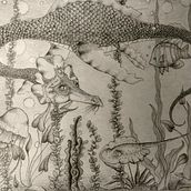 Fantasy & nature themed illustration.. Traditional illustration project by t_bee - 09.13.2022