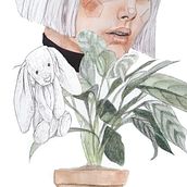 Meu projeto do curso: Retrato ilustrado em aquarela. Un proyecto de Ilustración tradicional, Bellas Artes, Pintura, Dibujo, Pintura a la acuarela, Dibujo de Retrato y Dibujo artístico de Carolina Moreira Nascimento Almeida - 13.09.2022