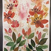 My project for course: Artistic Floral Watercolor: Connect with Nature Ein Projekt aus dem Bereich Traditionelle Illustration, Malerei, Aquarellmalerei und Botanische Illustration von Monika Krajčová - 13.09.2022