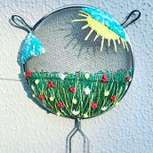 O Jardim de nossas Vidas - Bordado em Peneira. Embroider project by Greisy T F Paini - 09.13.2022