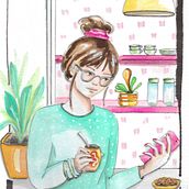 Mi proyecto del curso: Sketchbook para explorar tu estilo de dibujo. Traditional illustration, Sketching, Creativit, Drawing, Watercolor Painting, Sketchbook, and Gouache Painting project by claulava - 09.13.2022