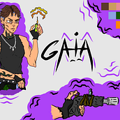 Concept Art: GAIA. Un proyecto de Ilustración tradicional, Concept Art, Diseño de personajes y Diseño de Maria Fernanda Guimarães Vieira - 14.09.2022