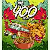 BGA 400 AÑOS. Traditional illustration, Vector Illustration, Poster Design, and Digital Illustration project by Juan Fuentes - 09.15.2022