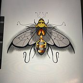 My project for course: Artistic Tattoo Design with Golden Effects in Procreate. Ilustração tradicional, Ilustração digital, e Desenho de tatuagens projeto de lachlan_virgo - 15.09.2022