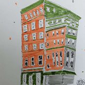 A New York Building. Traditional illustration project by Dan Walsh - 09.15.2022