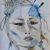 My project for course: Experimental Portraiture with Ink, Tea and Alcohol. Fine Arts, Painting, Drawing & Ink Illustration project by pamfrench.tcl - 09.15.2022