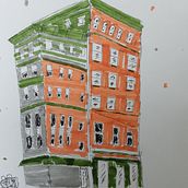 My project for course: Expressive Architectural Sketching with Colored Markers. Sketching, Drawing, Architectural Illustration, Sketchbook & Ink Illustration project by Dan Walsh - 09.15.2022