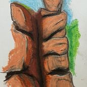 Chimney Cliff Ein Projekt aus dem Bereich Traditionelle Illustration von Dafydd Thomas - 15.09.2022