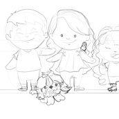 Meu projeto do curso: Desenho de personagens estilo kawaii. Design, Traditional illustration, Character Design, Vector Illustration, and Manga project by Elaine Fagundes - 09.15.2022
