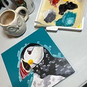 My project for course: Stylized Acrylic Painting: Explore Color and Shape. Projekt z dziedziny Malarstwo akr, lowe i  Malarstwo użytkownika Green Owl Arts LLC - 16.09.2022