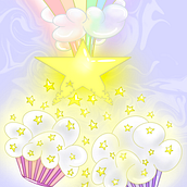 Shooting star sprinkles on cupcake clouds . Un proyecto de Ilustración tradicional de Shana Renee - 15.09.2022