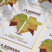 Cartel Fiestas La Romana 2022. Een project van  Ontwerp van Laura Díaz - 16.09.2022