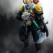 Axe - The Viking king. Traditional illustration, Character Design, Digital Illustration, Concept Art, Digital Drawing, and Digital Painting project by alex.serrano96 - 09.16.2022