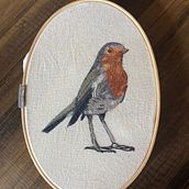 Mi proyecto del curso: Pintar con hilo: técnicas de ilustración textil. Un proyecto de Ilustración tradicional, Bordado y Diseño textil de Mabel Gallo - 16.09.2022
