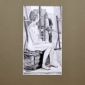 Model drawing. Realistic Drawing, and Figure Drawing project by Michel Coetsier - 09.16.2022