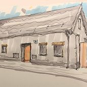 Old house in my town. L, scape Architecture, and Artistic Drawing project by Michał - 09.16.2022