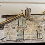 Mein Abschlussprojekt für den Kurs: Expressive Architekturskizzen mit Markern. Sketching, Drawing, Architectural Illustration, Sketchbook & Ink Illustration project by _tinodom_ - 09.17.2022