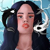 Meu projeto do curso: Retrato digital no Photoshop com um toque de fantasia. Traditional illustration, Drawing, Digital Illustration, Portrait Drawing, Digital Drawing, and Digital Painting project by Carolina Pidone - 09.16.2022