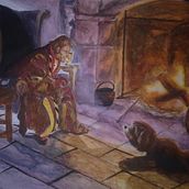 Storyteller.. Traditional illustration project by Dolores C. Martínez Martínez - 09.17.2022