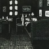 Uma versão do Quarto em Arles que fiz a muito tempo. Desenho projeto de Roger Pitsch - 18.09.2022