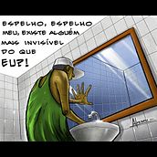 Espelho, espelho meu. Ilustração tradicional projeto de Leonardo Almenara - 18.09.2022