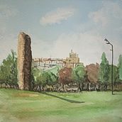 Mi proyecto del curso: Creación de paisajes contemporáneos en acuarela. Fine Arts, and Watercolor Painting project by Carme García - 09.18.2022