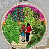 Mi proyecto del curso: Introducción al bordado botánico. Embroider, and Textile Design project by Gloria Amalia González León - 09.19.2022