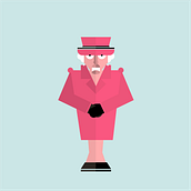 God save the Queen. Een project van Traditionele illustratie,  Reclame, Animatie, Ontwerp van personages y Redactioneel ontwerp van dyphusa - 19.09.2022