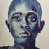 My project for course: Realistic Embroidered Portraiture: Tell Stories with Color. Embroider, and Textile Design project by s_dupriez - 09.18.2022