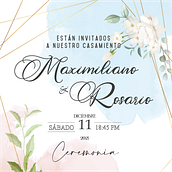 Tarjeta de Casamiento. Un projet de Design de papeterie de Rosario Becerra - 07.10.2021