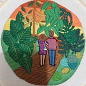 Mon projet du cours : Introduction à la broderie botanique . % Reb LP tarafından hazırlanan Nakış, Ve Tekstil Tasarımı projesi - 09.19.2022