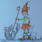 My project for course: Expressive Character Design with Watercolor & Dip Pen. Un proyecto de Ilustración tradicional, Diseño de personajes, Pintura, Bocetado, Dibujo, Pintura a la acuarela, Stor, telling, Dibujo artístico, Ilustración infantil y Narrativa de darylwest1 - 19.09.2022